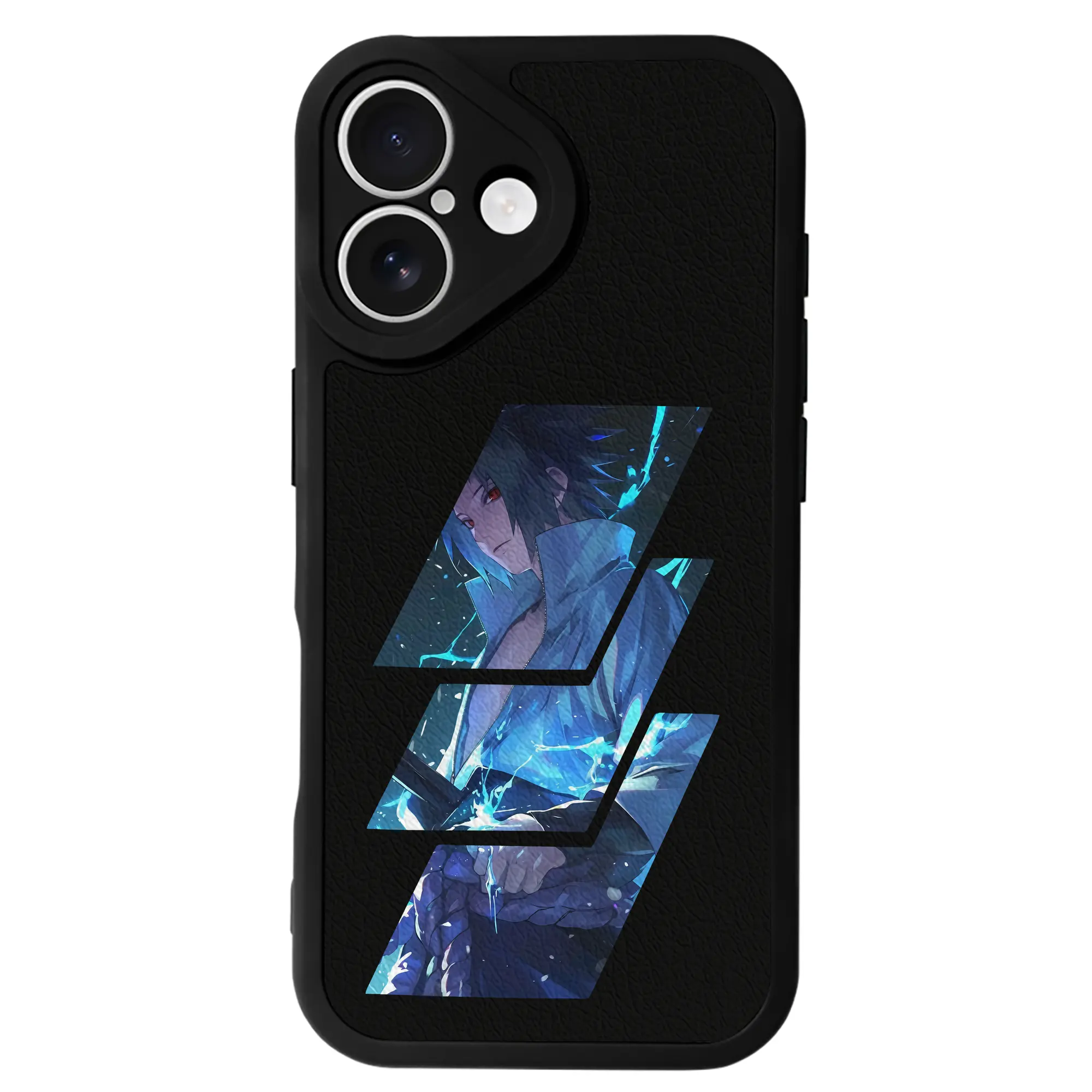 ナルト グッズ うちは サスケ - IPhone 16シリーズ対応 ・ シリコンスマホケース ・ レザー調 ・ 高精度フィット ・ 耐衝撃 ・ ワイヤレス充電対応 ・ 精密カット